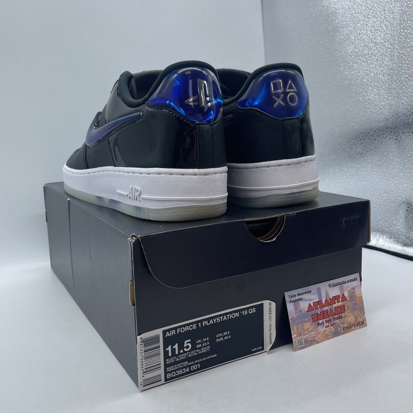 Size 11.5 - Nike Playstation x Air Force 1 '18 QS Low Playstation (BQ3634-001)