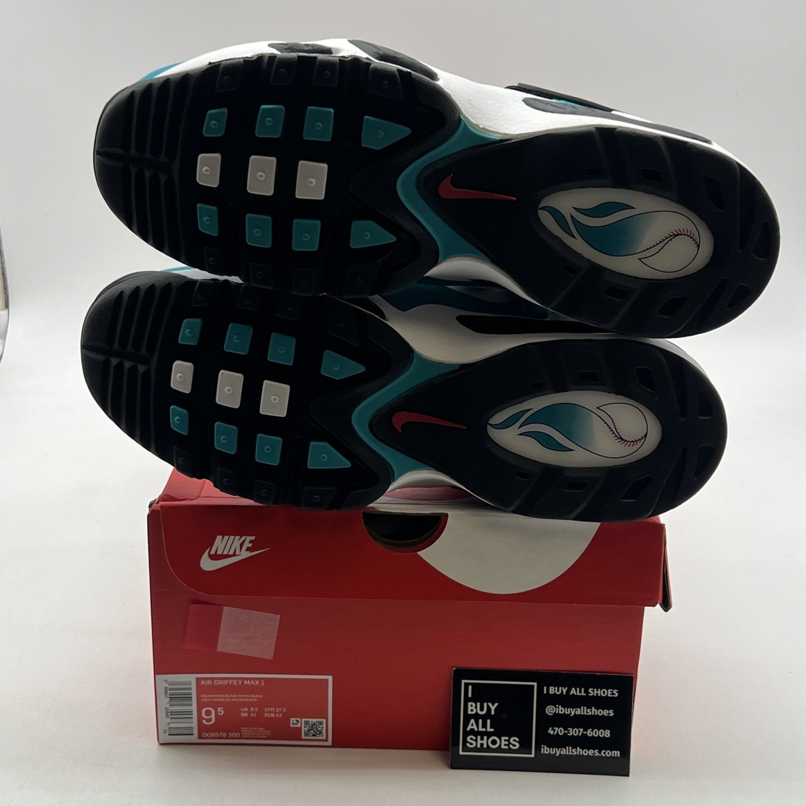 Size 9.5 - Nike Air Griffey Max 1 Aquamarine (DQ8578-300)