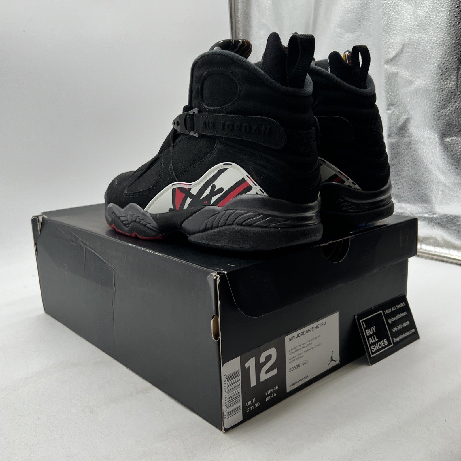 Size 12 - Air Jordan 8 Retro 2013 Playoff (305381-061)