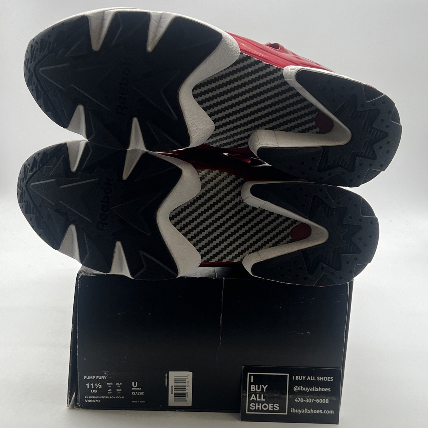 Size 11.5 - Reebok Pump Fury Red - (V46670)