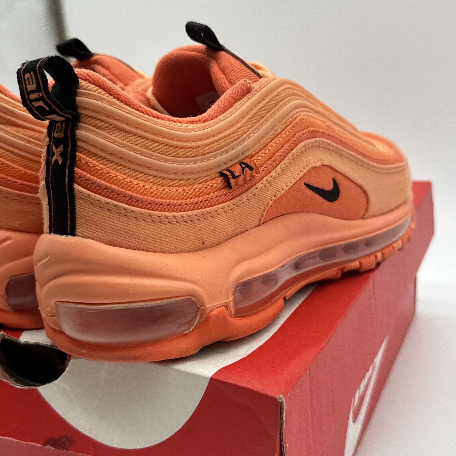 Nike Air Max 97 GS Special City LA Orange Cream Los Angeles  6.5y / Women sz 8