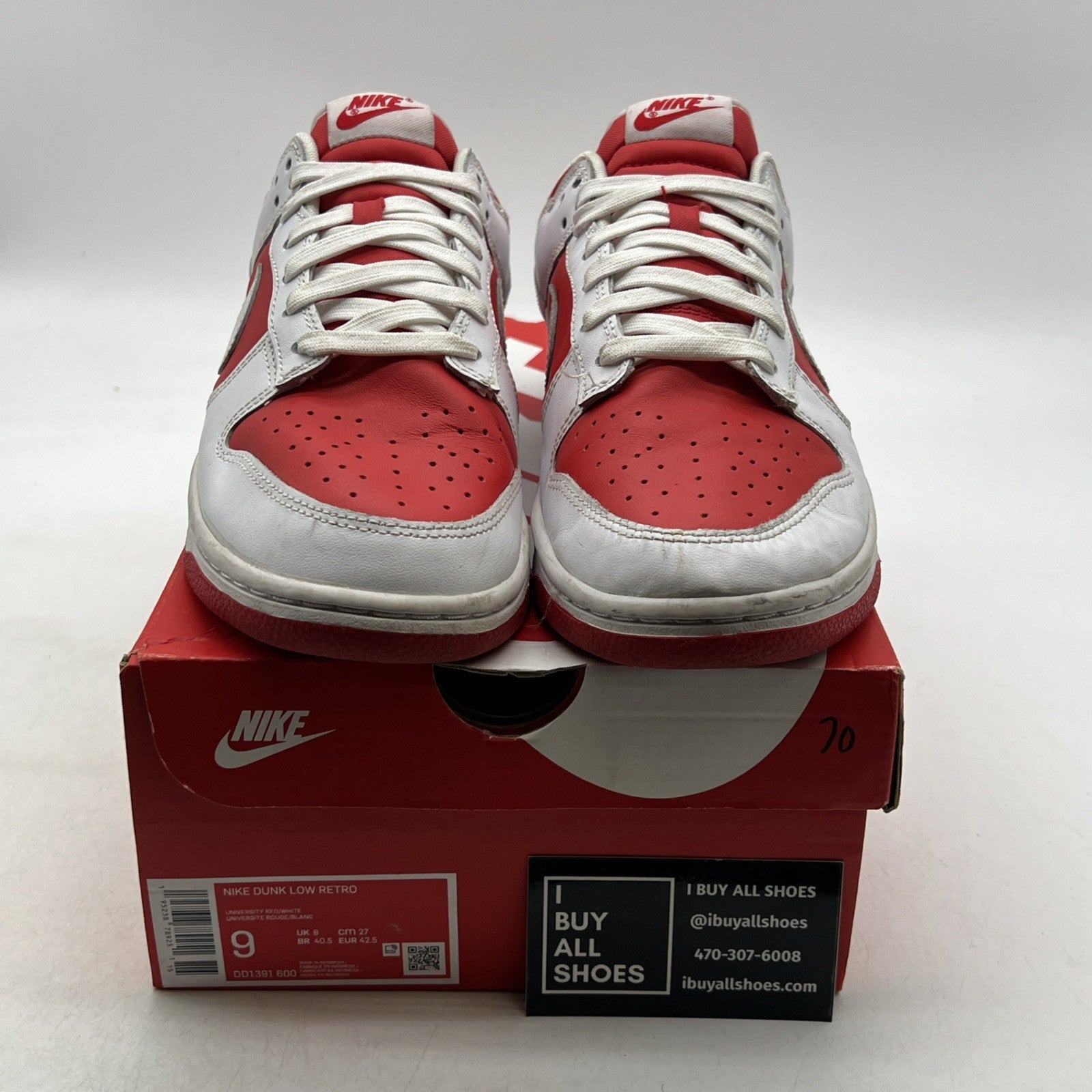 Size 9 - Nike Dunk Low Championship Red (DD1391-600)