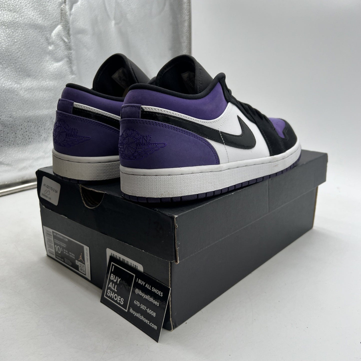Size 10.5 - Air Jordan 1 Low Court Purple (553558-125)
