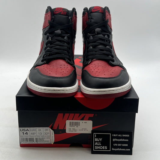 Size 14 - Air Jordan 1 Retro OG High Banned, Bred (555088-001)