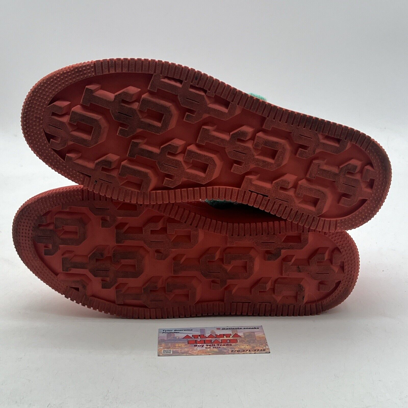Size 11 - John Geiger GF-01 Peach Teal Chenille Banned Sneaker