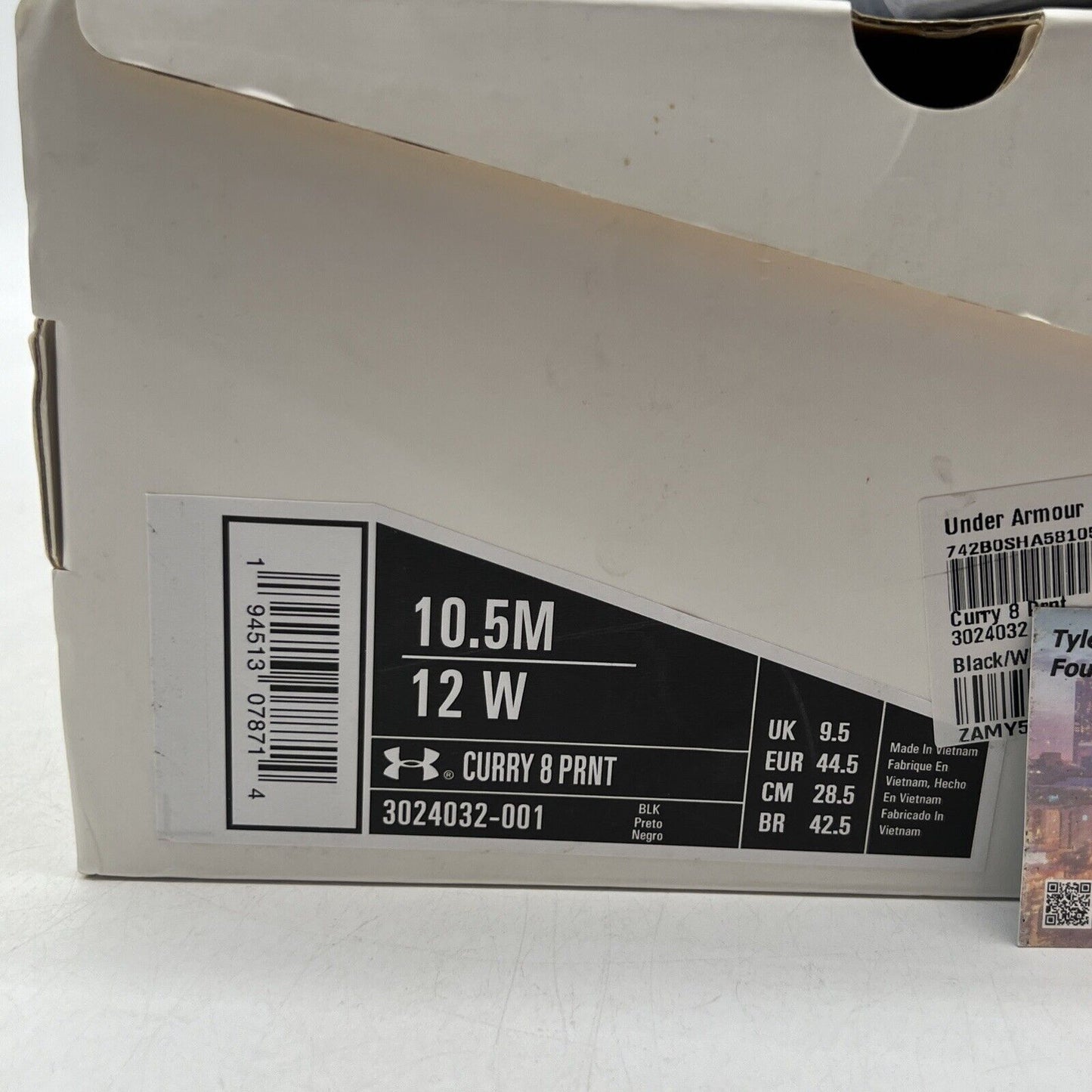 Size 10.5 - Under Armour Curry 8 Tie Dye Black (3024032-001)
