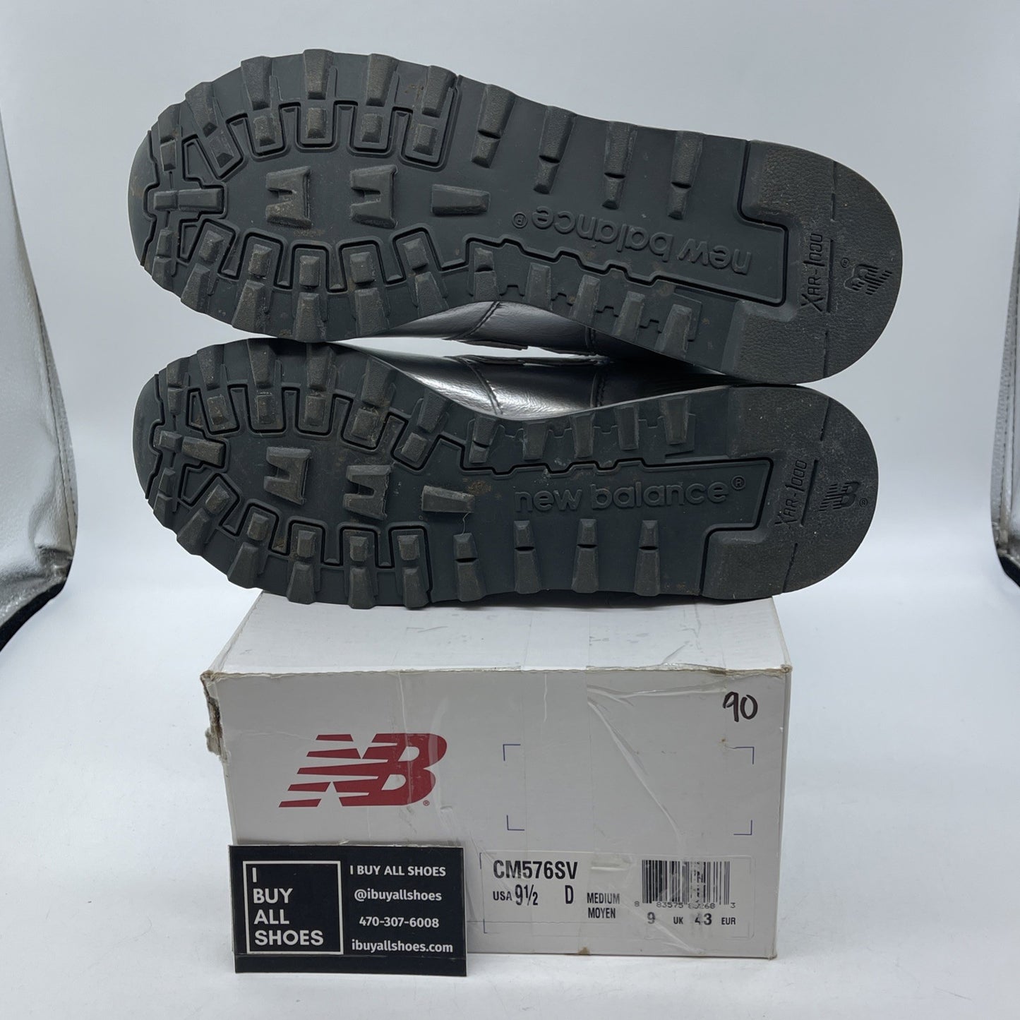 Size 9.5 - New Balance 576 Silver Leather (CM576SV)
