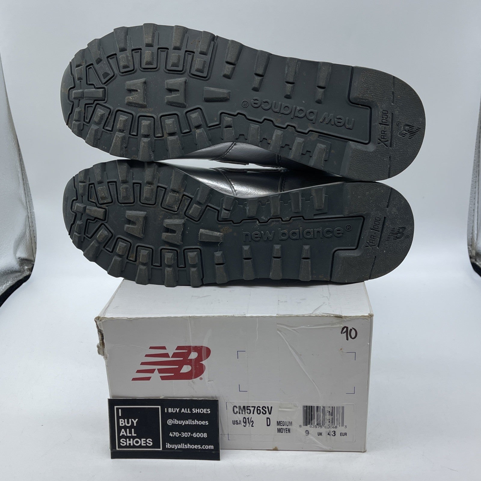 Size 9.5 - New Balance 576 Silver Leather (CM576SV)