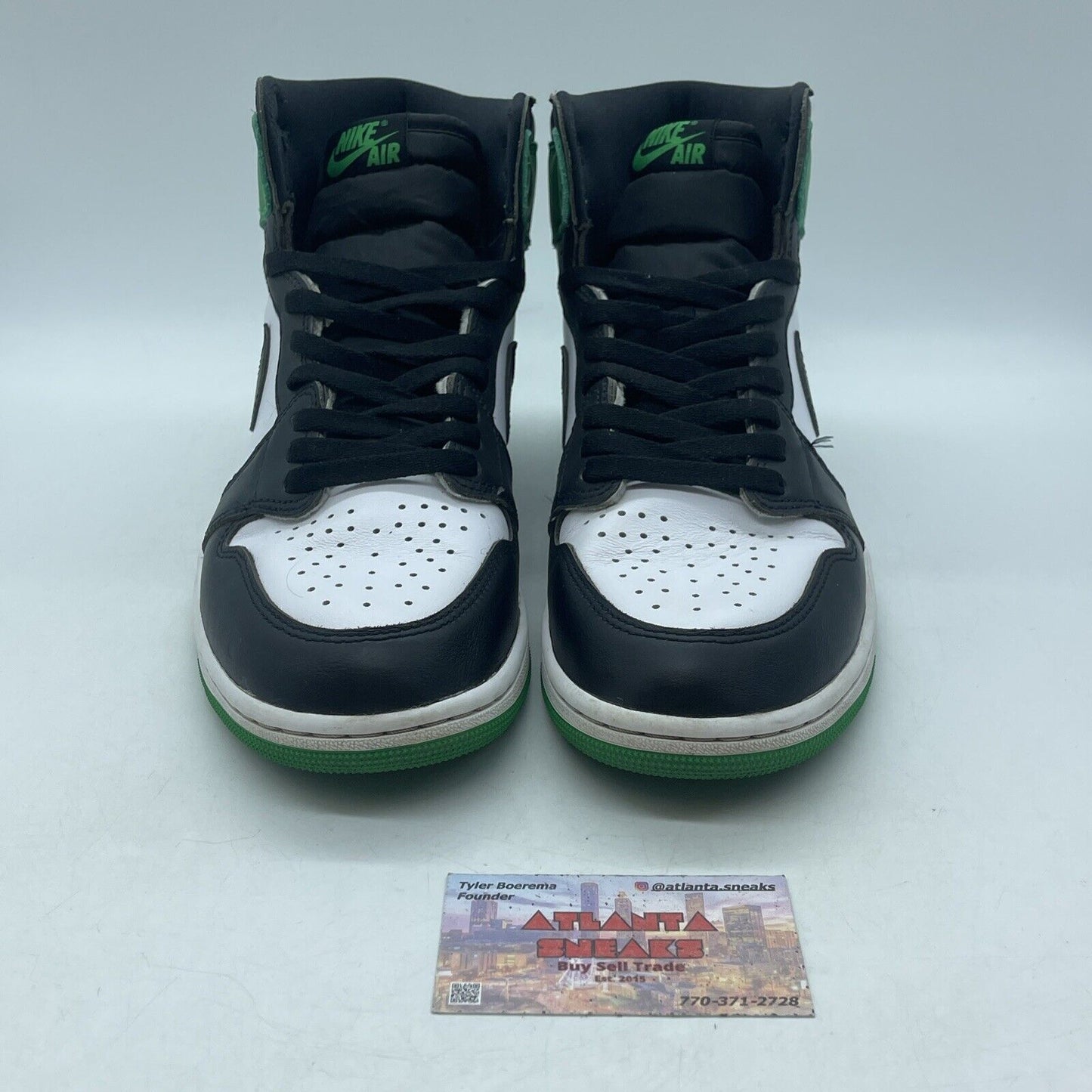 Size 10 - Air Jordan 1 Retro OG High Lucky Green Black White Leather (DZ5485-031