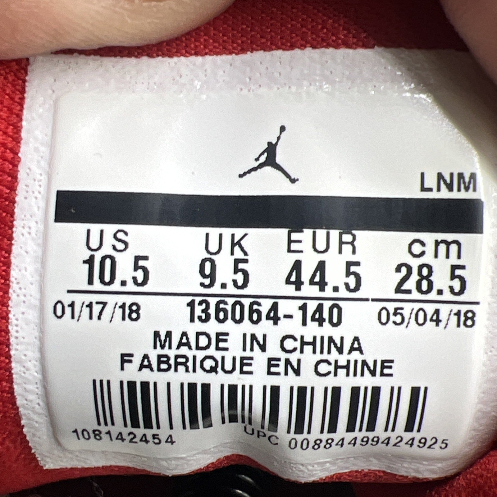 Size 10.5 - Air Jordan 3 Retro International Flight (136064-140)
