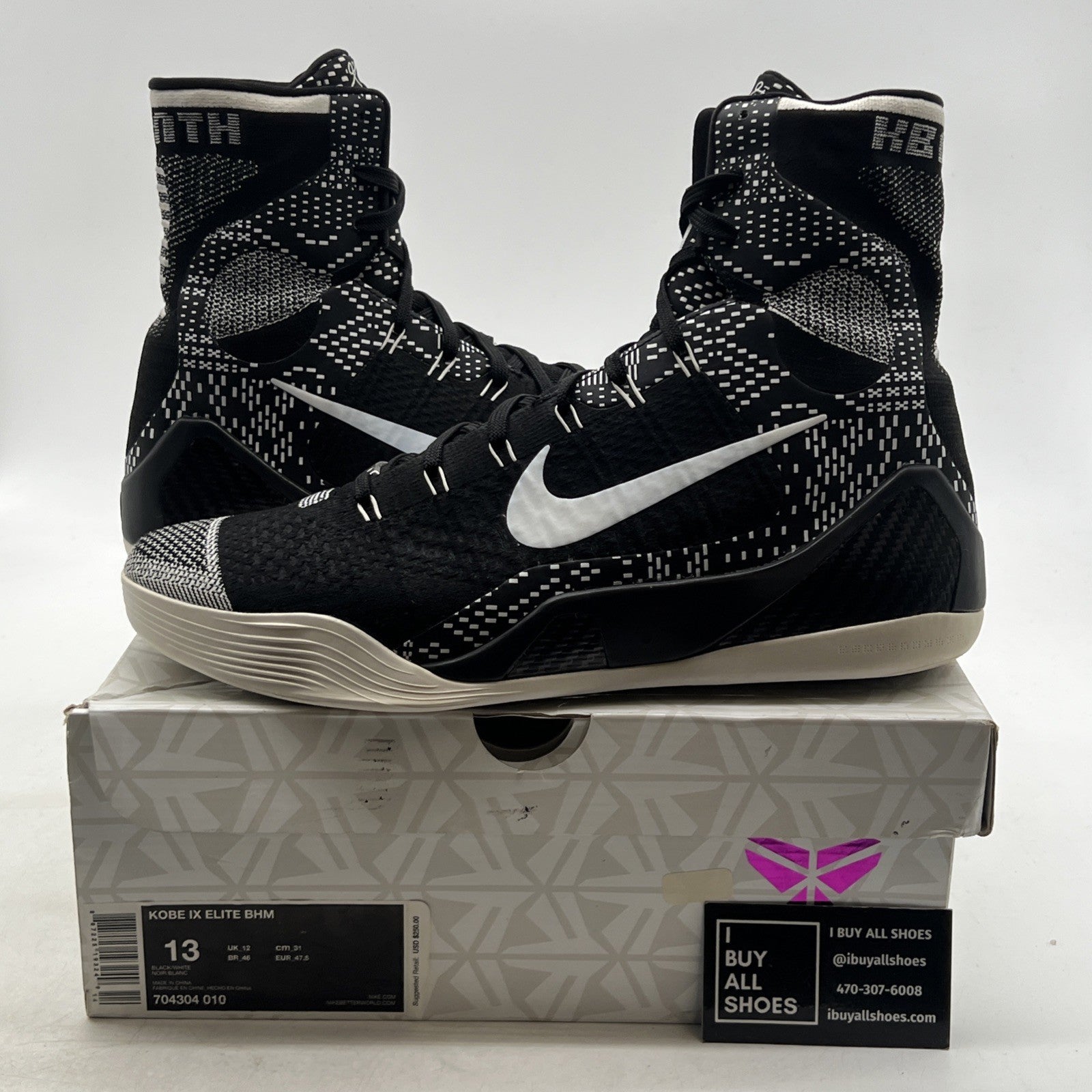 Size 13 - Nike Kobe 9 Elite Black History Month (704304-010)