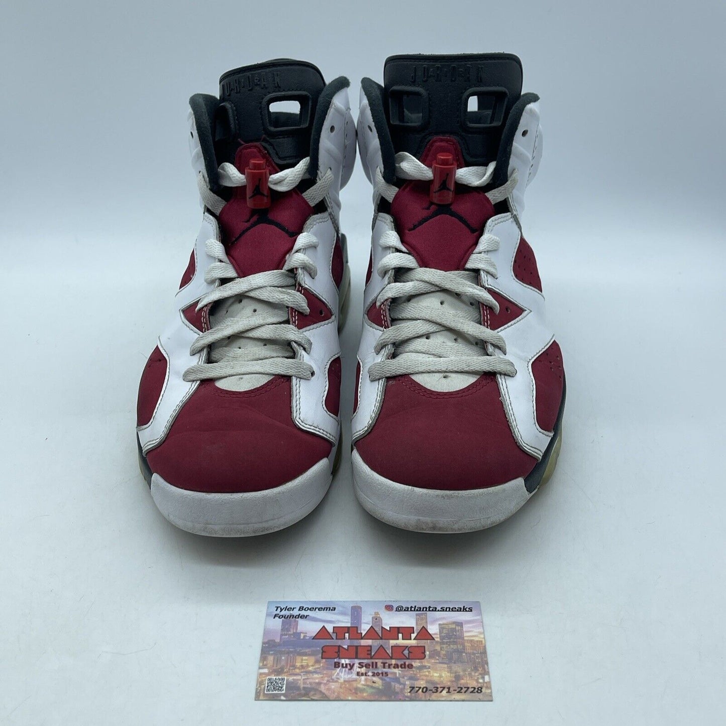 Size 8.5 - Jordan 6 Retro OG Mid Carmine Red Suede White Leather (CT8529-106)
