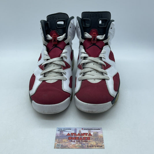 Size 8.5 - Jordan 6 Retro OG Mid Carmine Red Suede White Leather (CT8529-106)
