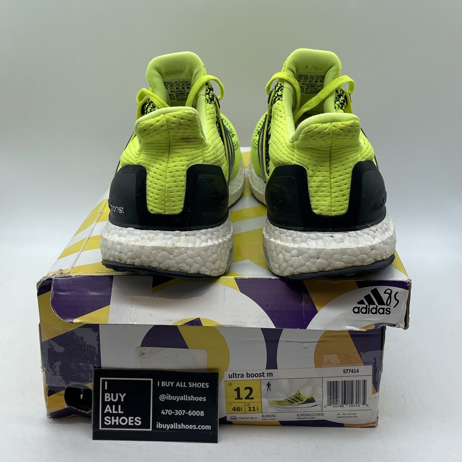 Size 12 - Adidas UltraBoost 1.0 Solar Yellow (S77414)