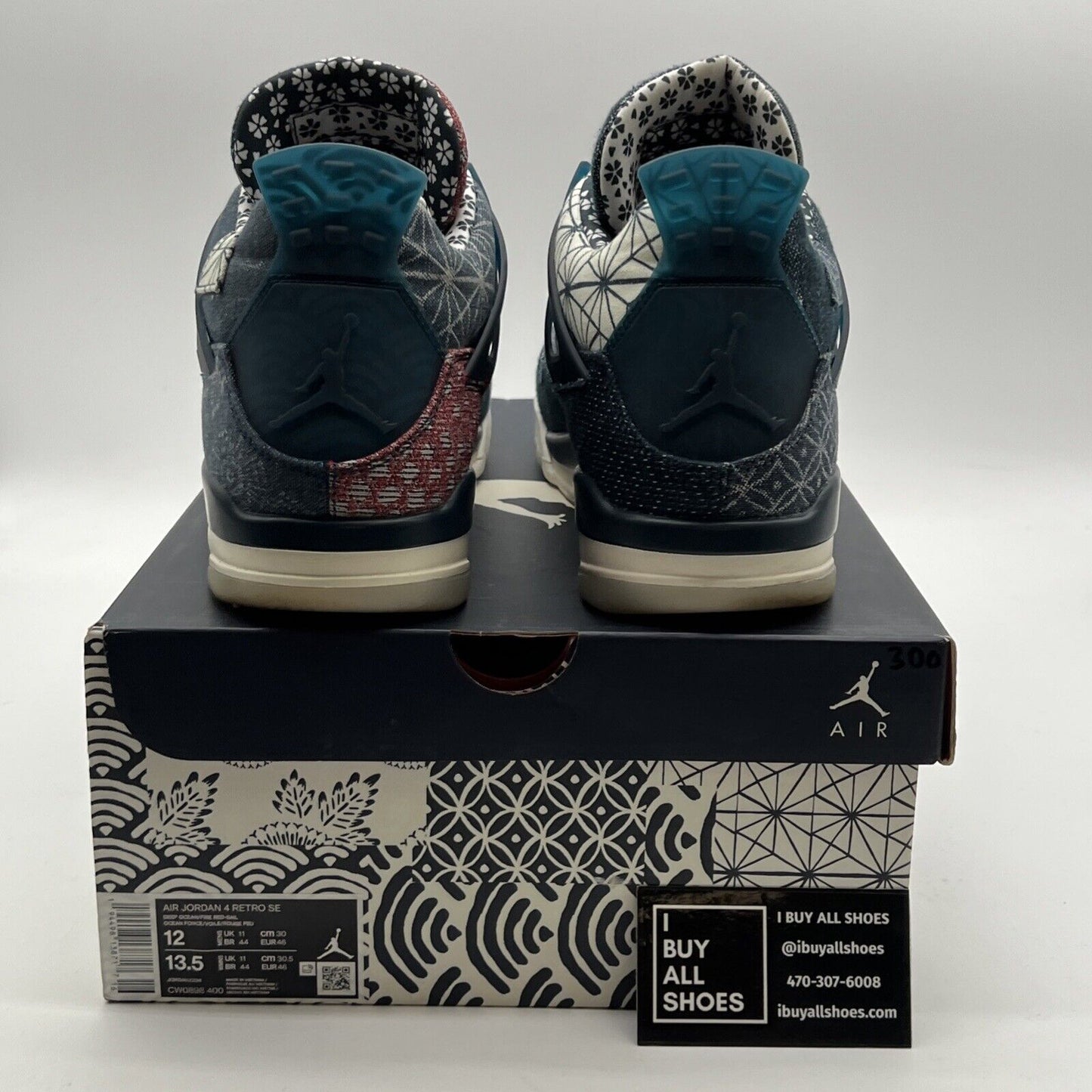 Size 12 - Air Jordan 4 Retro SE Sashiko (CW0898-400)