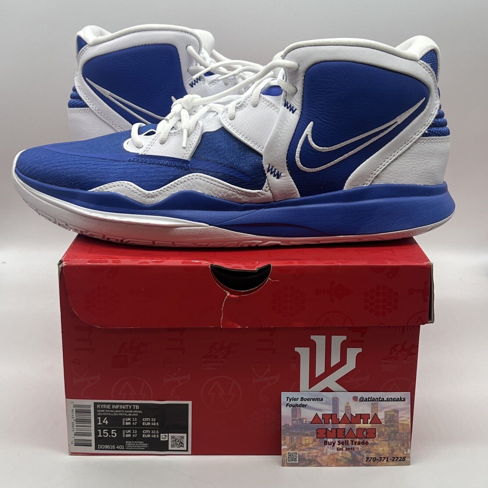 Size 14 - Nike Kyrie 8 Infinity TB Game Royal 2022 Blue White Brand New Og All