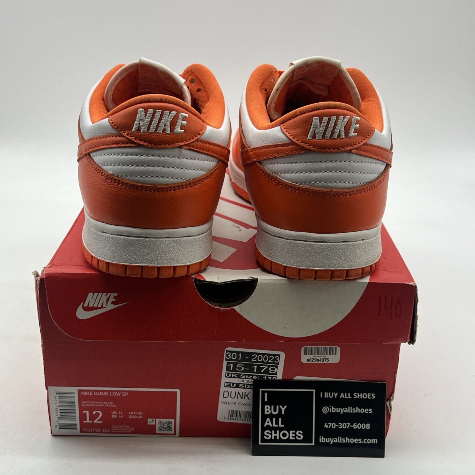 Size 12 - Nike Dunk Low Retro SP Syracuse 2020 (CU1726-101)