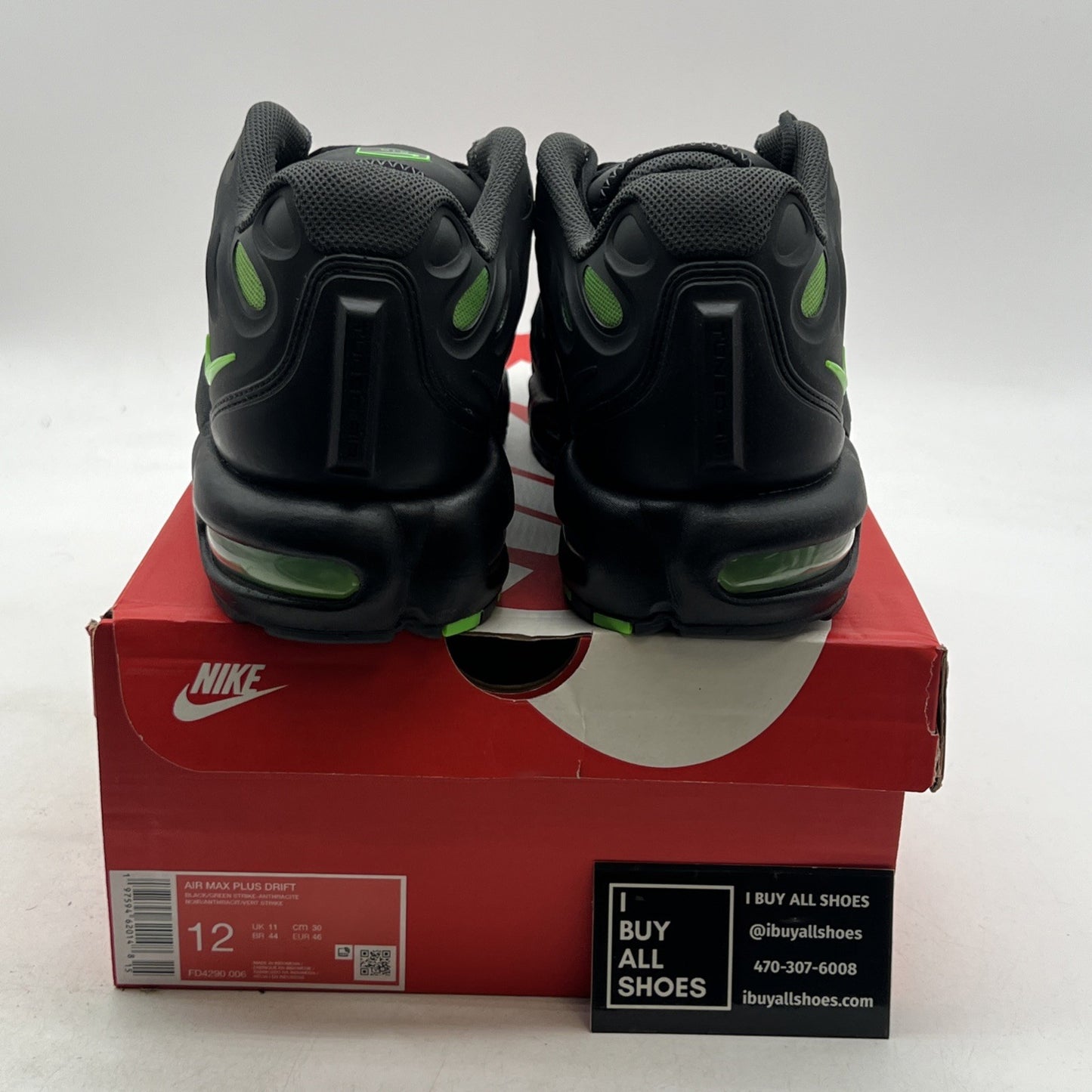 Size 12 - Nike Air Max Plus Drift Black Green Strike (FD4290-006)