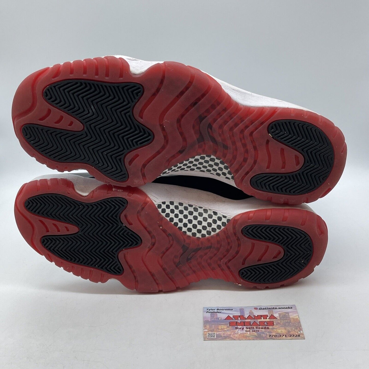 Size 11.5 - Jordan 11 Retro High Bred Red Black White Leather (378037-061)