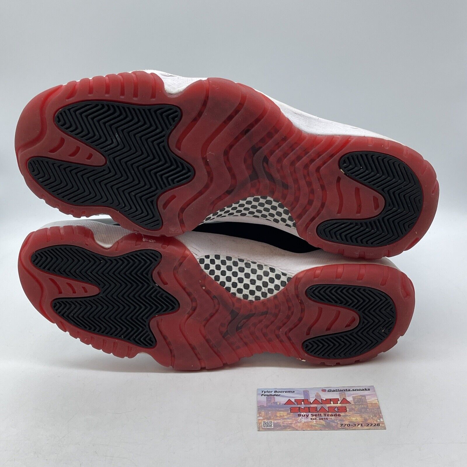 Size 11.5 - Jordan 11 Retro High Bred Red Black White Leather (378037-061)