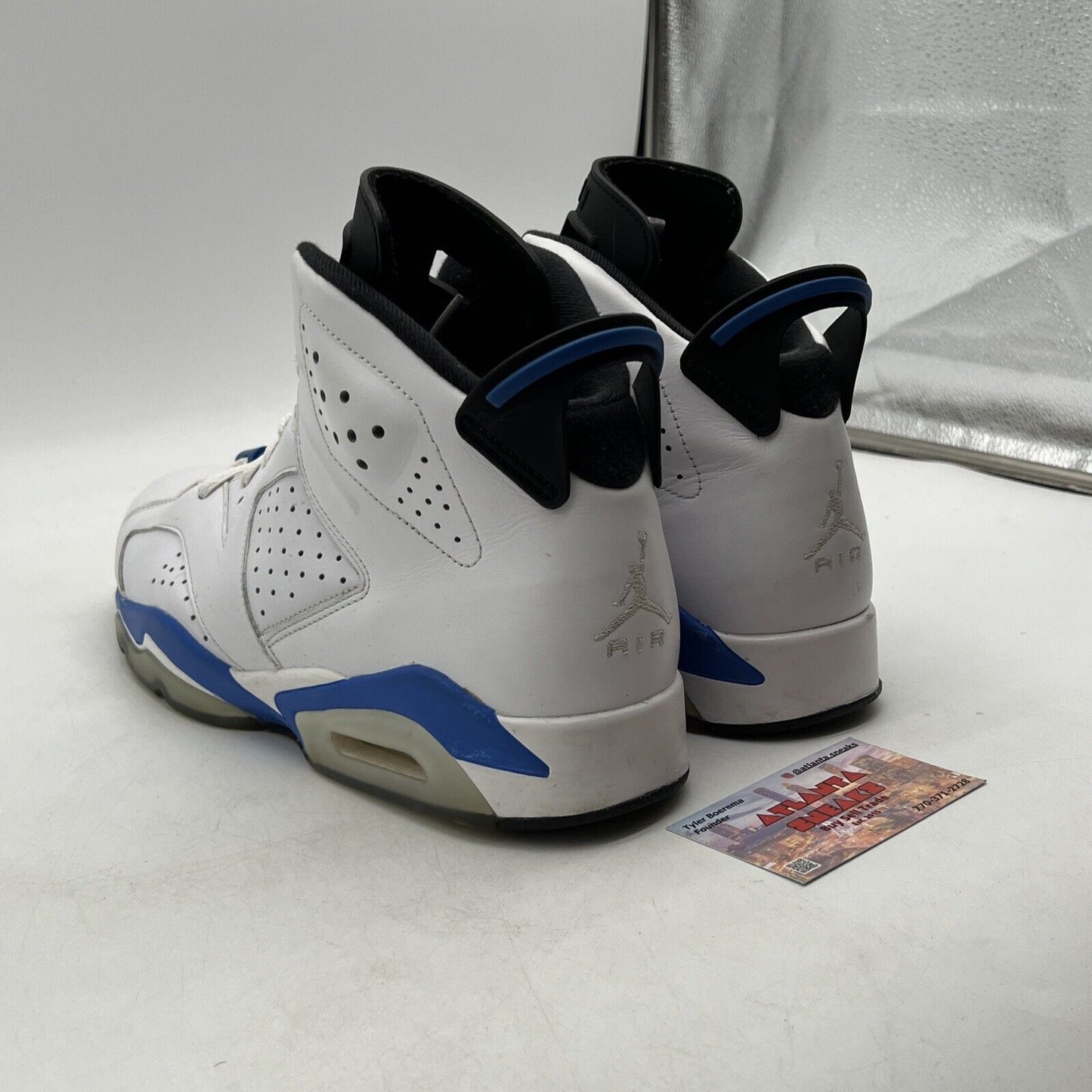 Size 11.5 - Air Jordan 6 Retro 2014 Sport Blue (384664-107)