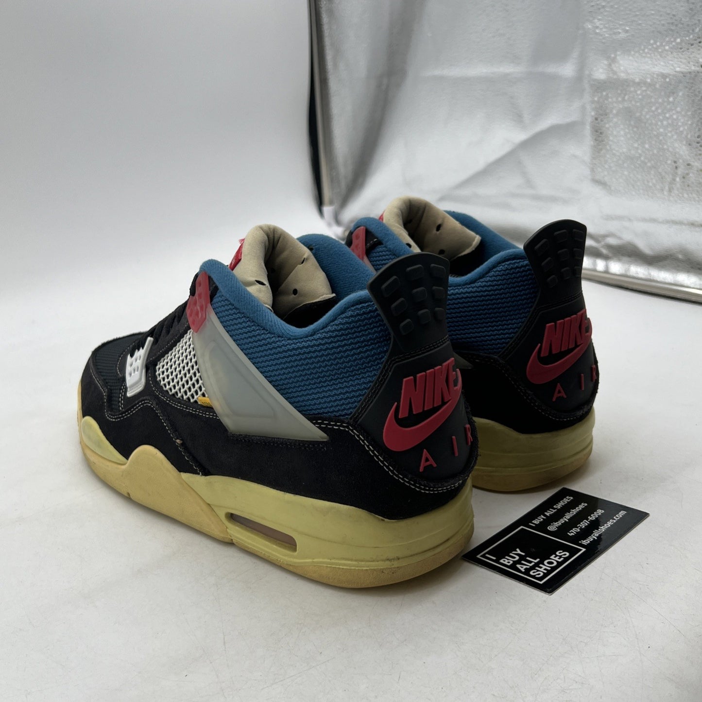 Size 13 - Air Jordan 4 Retro x Union LA Mid Off Noir (DC9533-001)