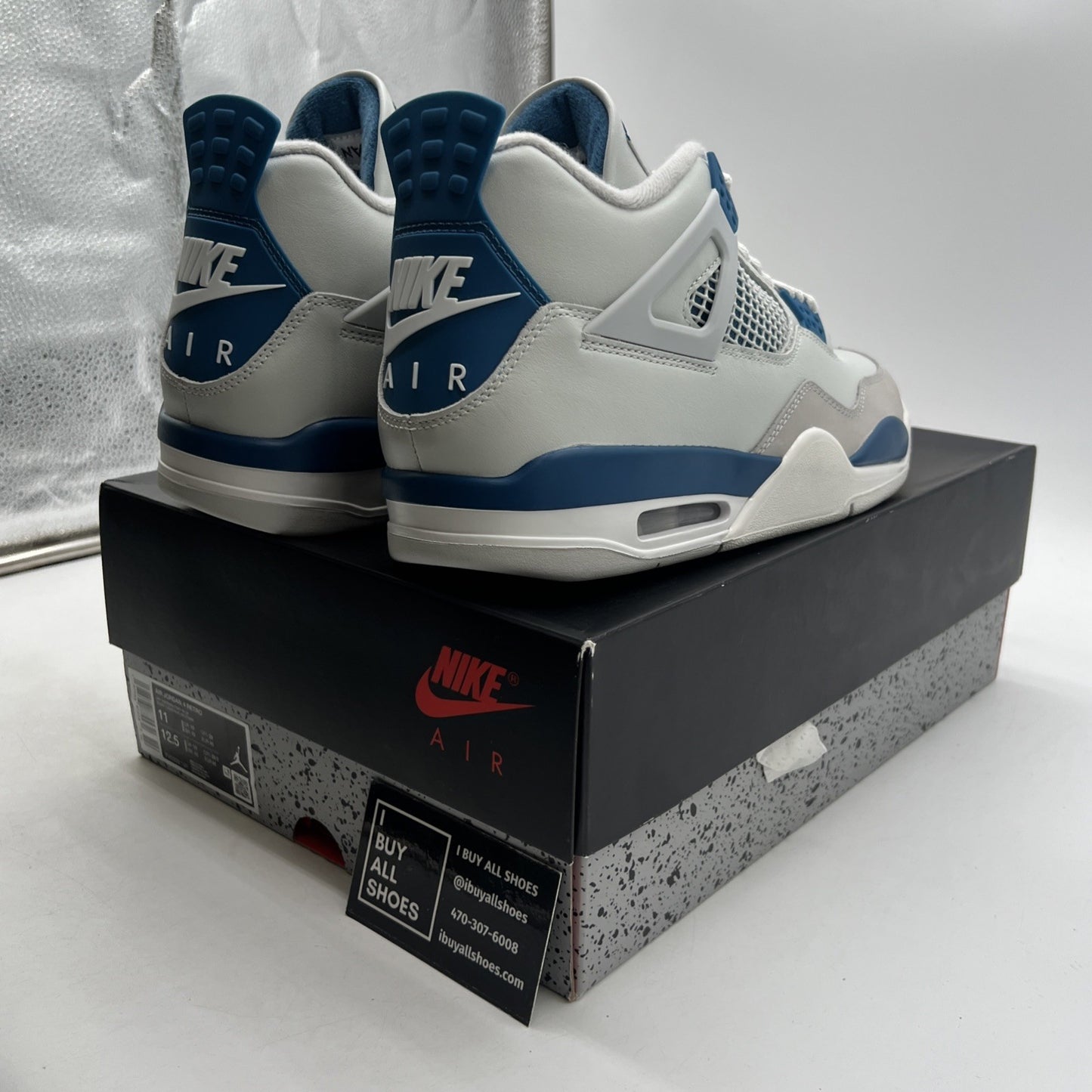 Size 11 - Air Jordan 4 Retro 2024 Military Blue (FV5029-141)