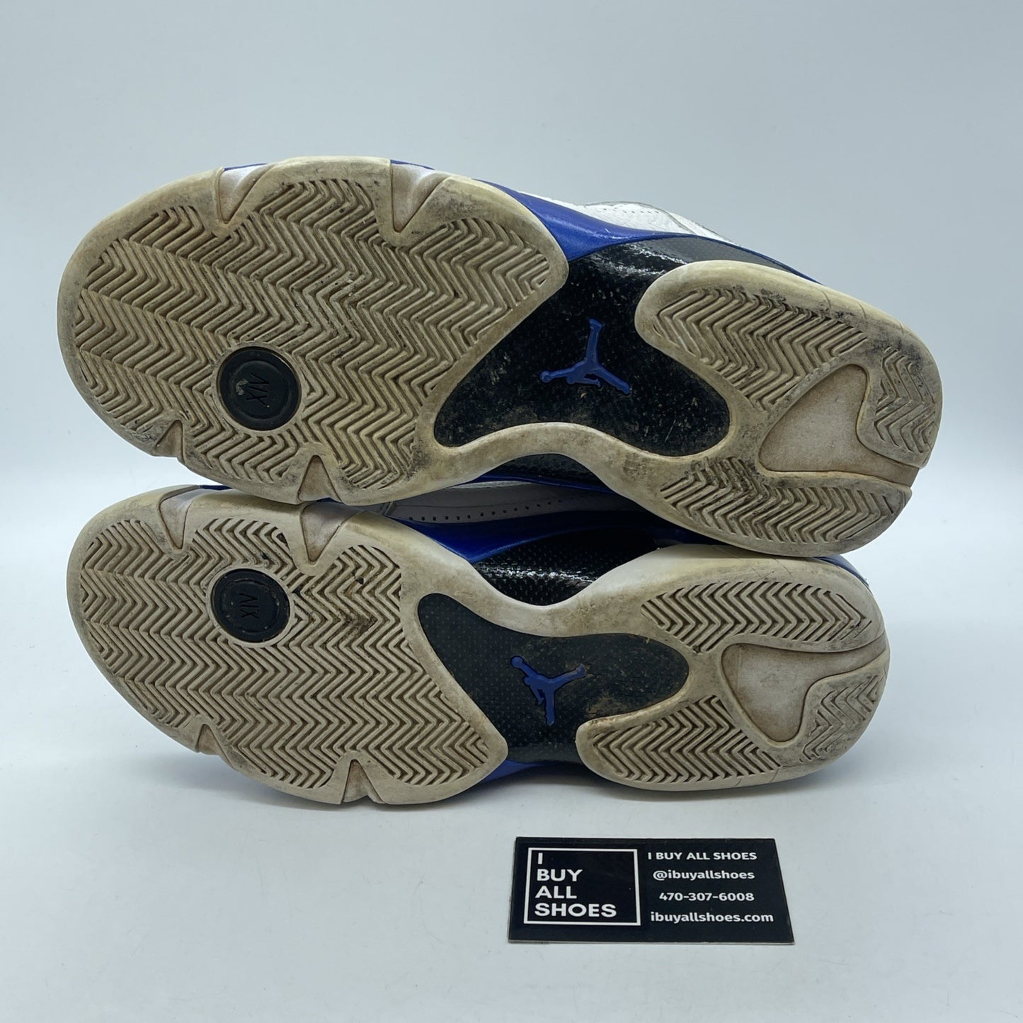 Size 9.5 - Air Jordan 14 Retro Hyper Royal Blue White Leather (487471-104)