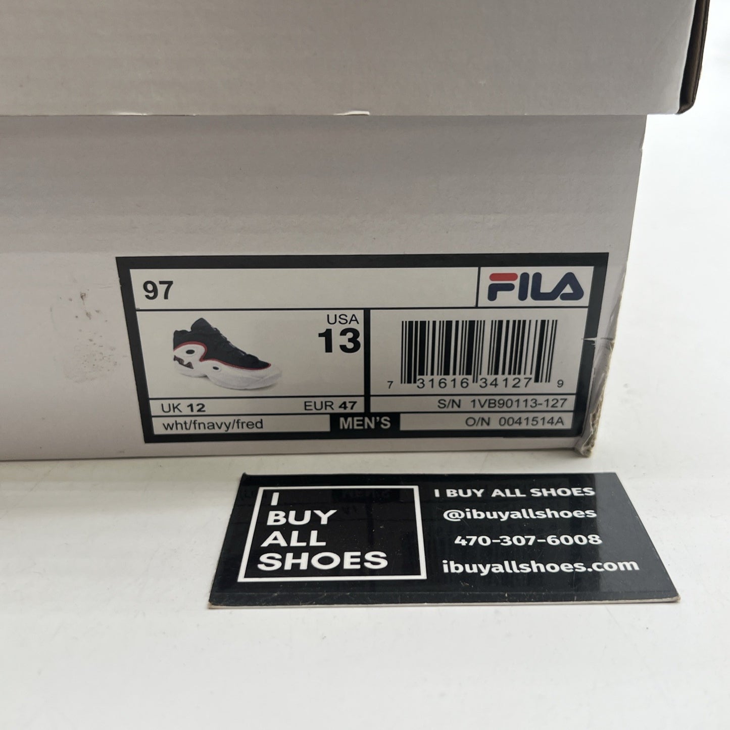 Size 13 - Fila 1997 Grant Hill 3 Navy Blue Detroit Pistons (1VB90113-127)