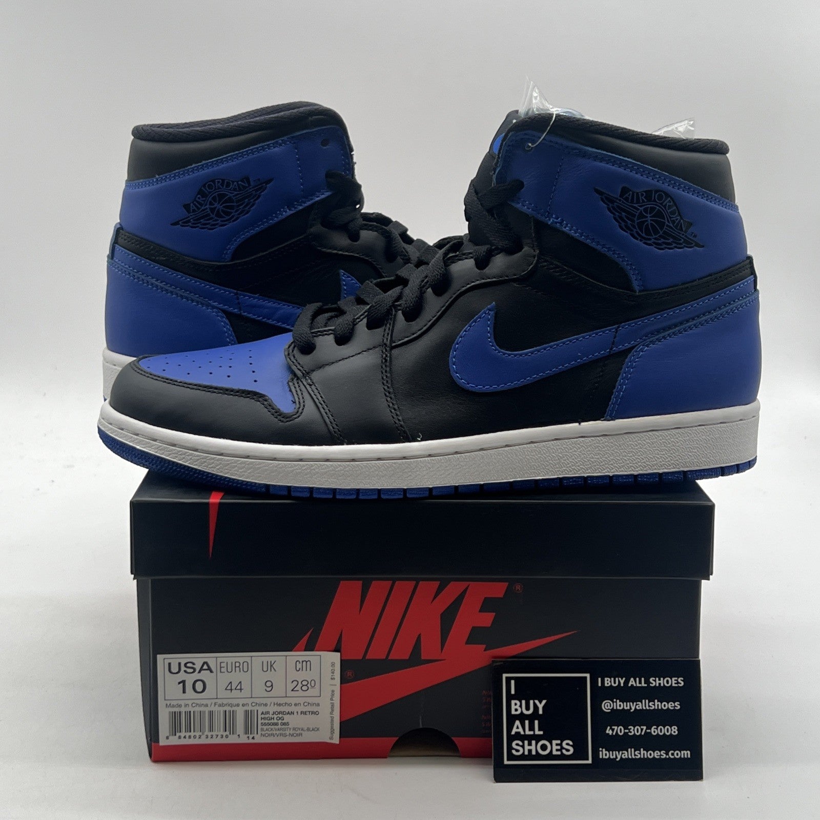 Size 10 - Air Jordan 1 Retro OG 2013 High Royal (555088-085)