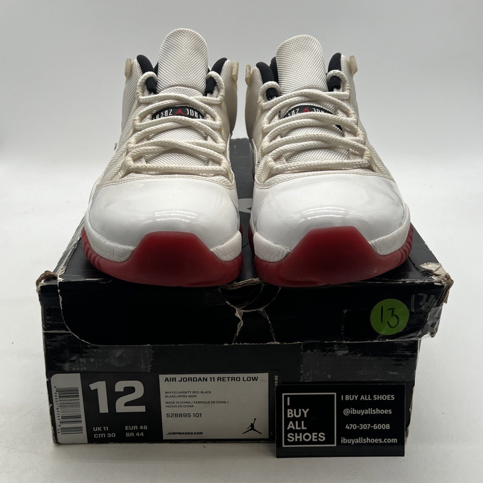 Size 12 - Air Jordan 11 Retro Low Cherry Bottom (528895-101)