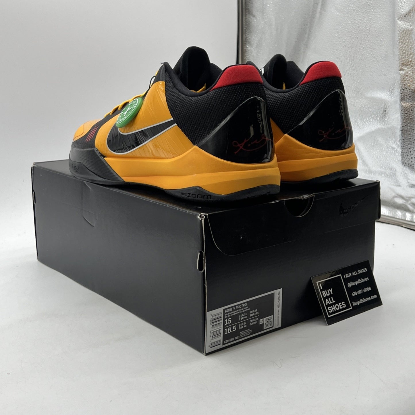Size 15 - Nike Zoom Kobe 5 Protro Bruce Lee 2020 (CD4991-700)