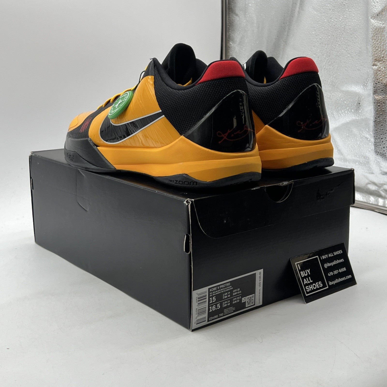 Size 15 - Nike Zoom Kobe 5 Protro Bruce Lee 2020 (CD4991-700)