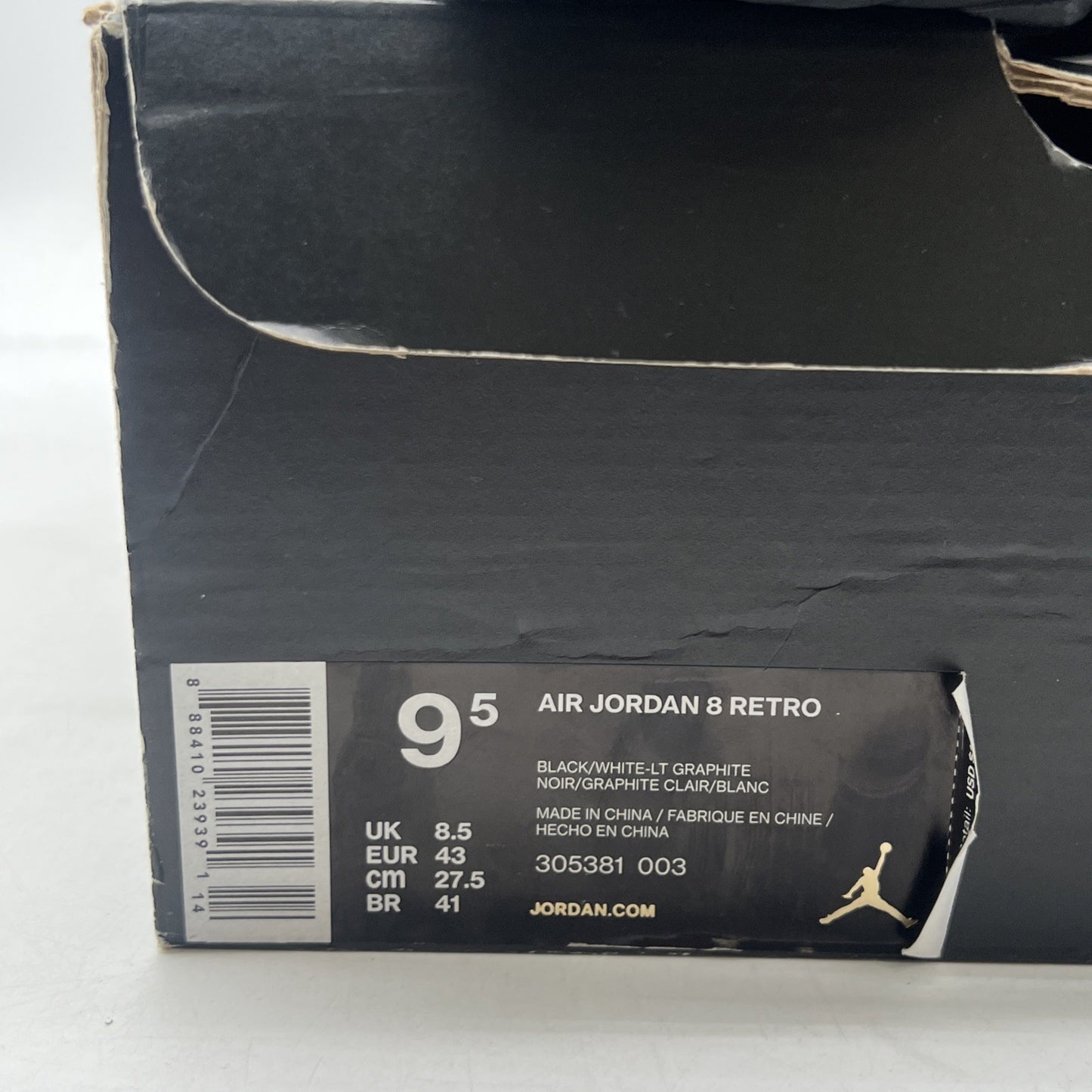 Size 9.5 - Air Jordan 8 Retro 2015 Chrome (305381-003)