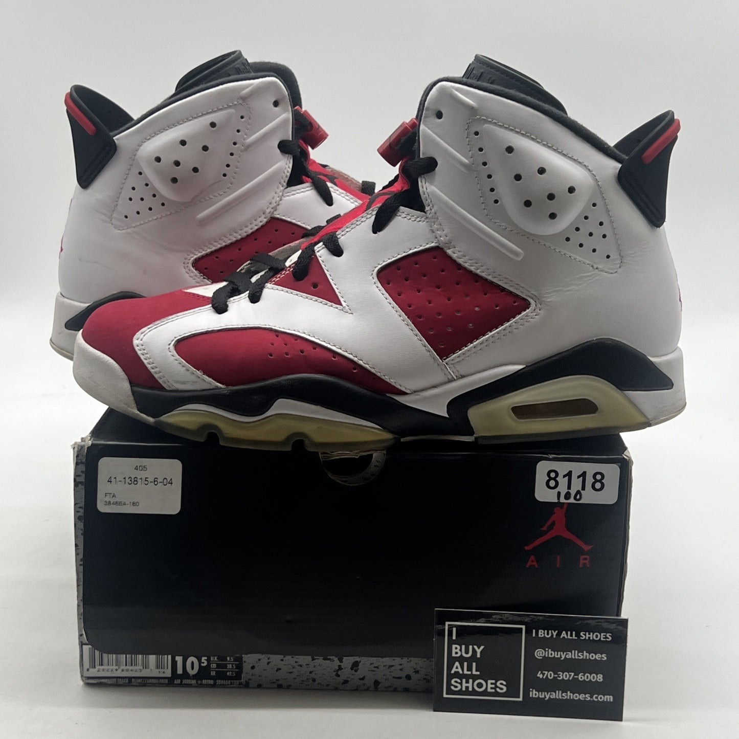 Size 10 - Air Jordan 6 Retro 2014 Carmine (384664-160)