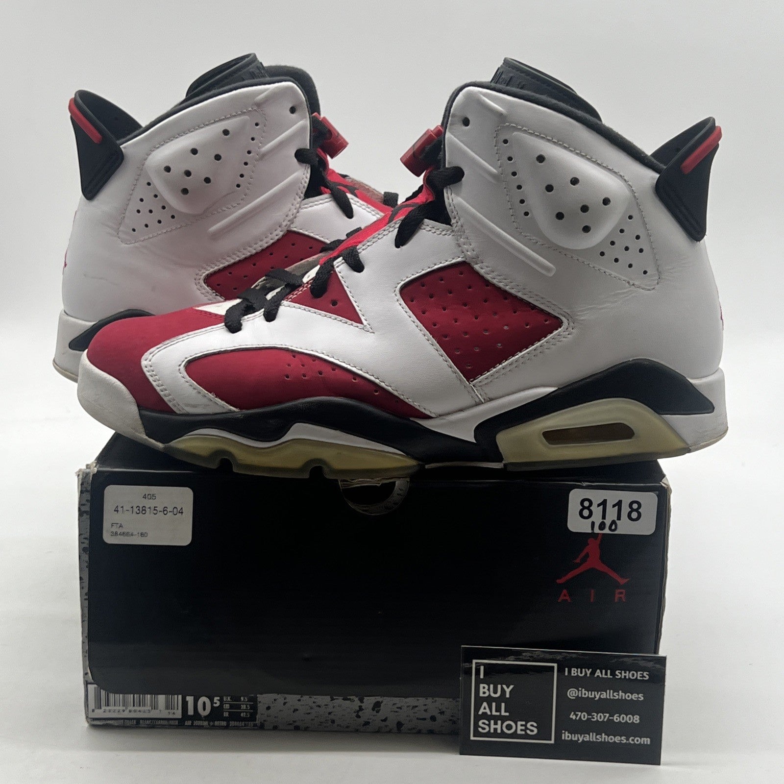 Size 10 - Air Jordan 6 Retro 2014 Carmine (384664-160)