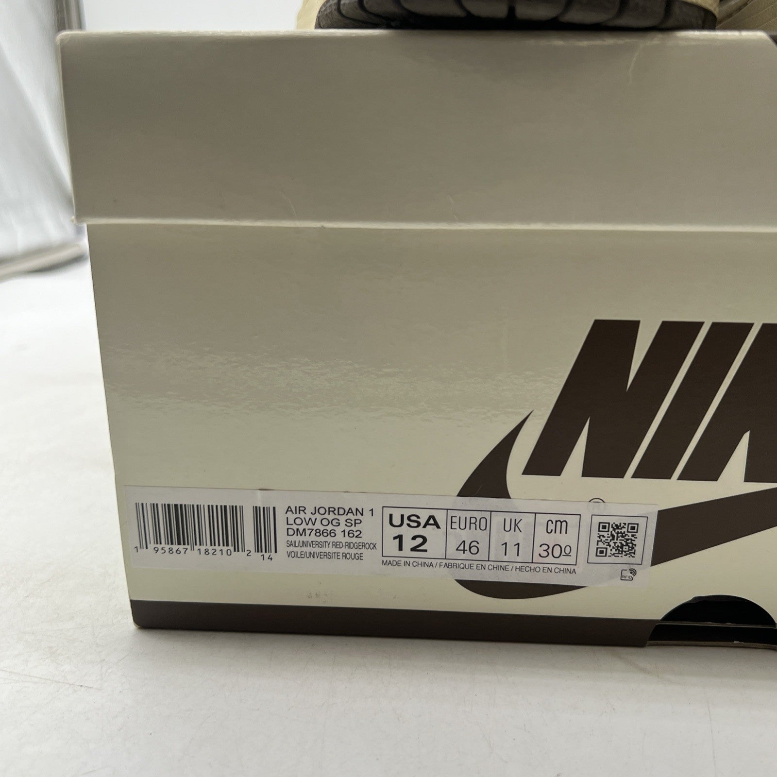 Size 12 - Air Jordan 1 Low OG x Travis Scott Reverse Mocha (DM7866-162)