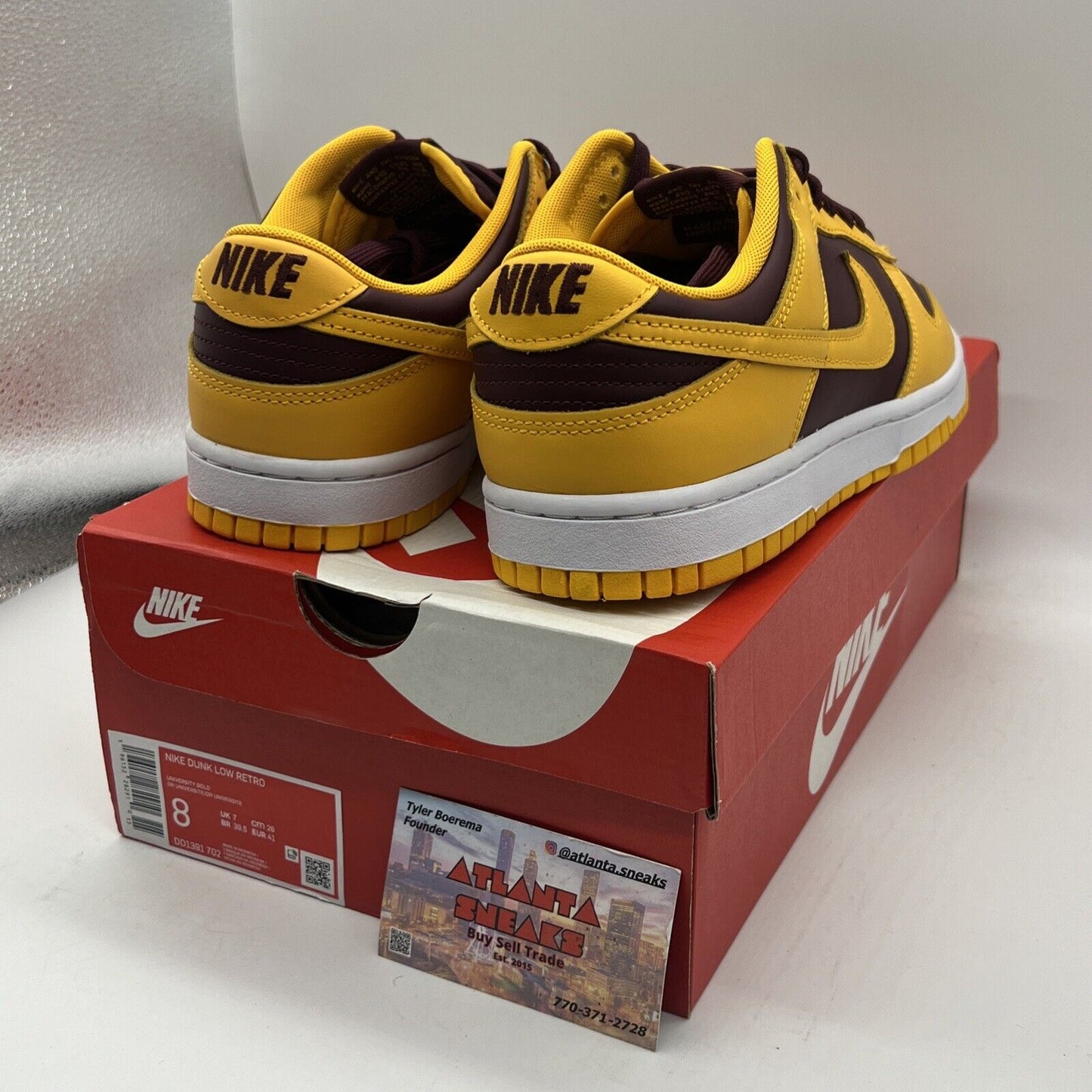 Size 8 - Nike Dunk Low Retro Arizona State Sun Devils 2022 Brand New Og All DS