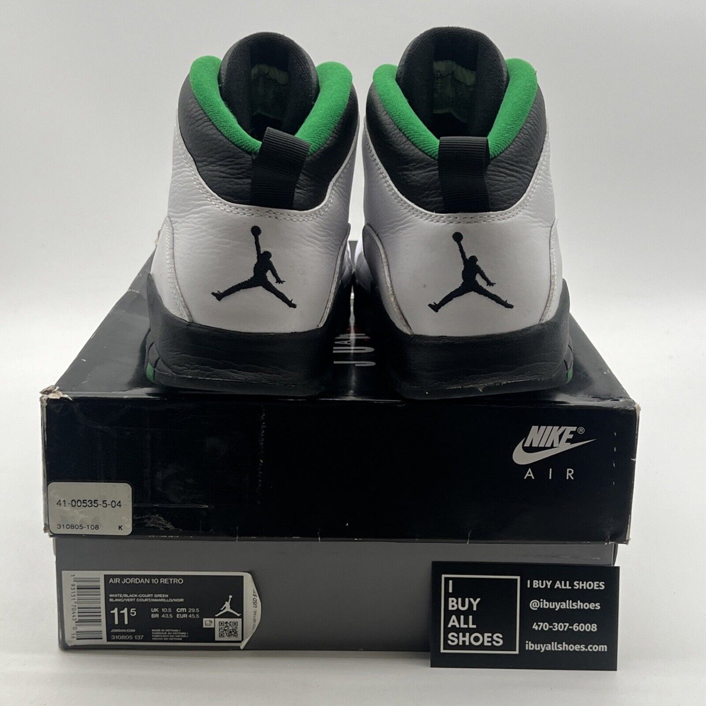Size 11.5 - Air Jordan 10 Retro 2019 Seattle (310805-137)