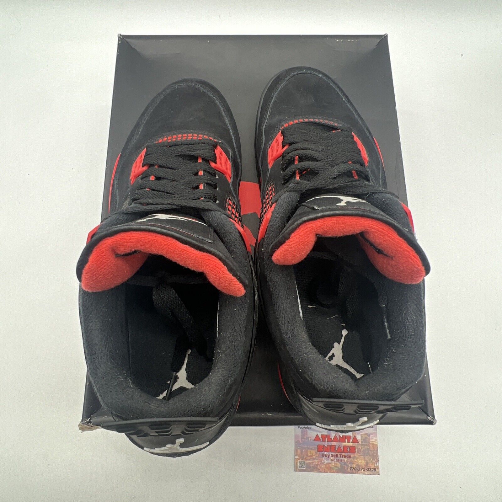 Size 11.5 - Jordan 4 Retro Mid Red Thunder Black Red Suede (CT8527-016)