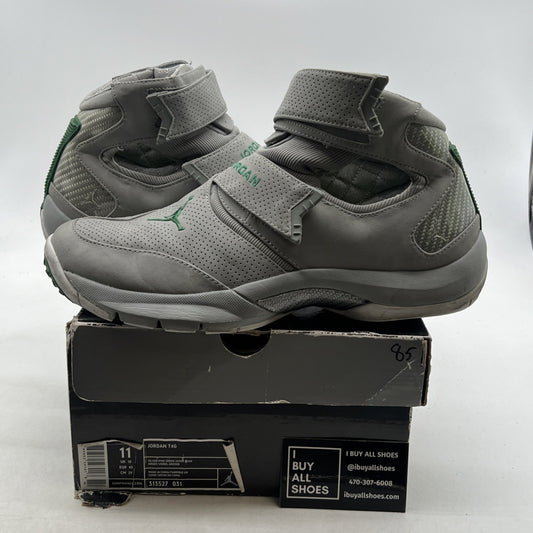Size 11 - Air Jordan T4G Ray Allen PE Sonics Silver / Green Bean (313527-031)