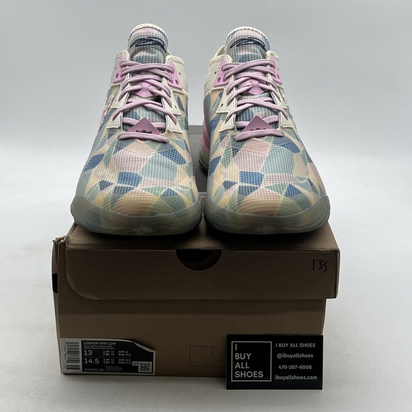 Size 13 - Nike atmos x LeBron 18 Low Sakura (CV7562-101)