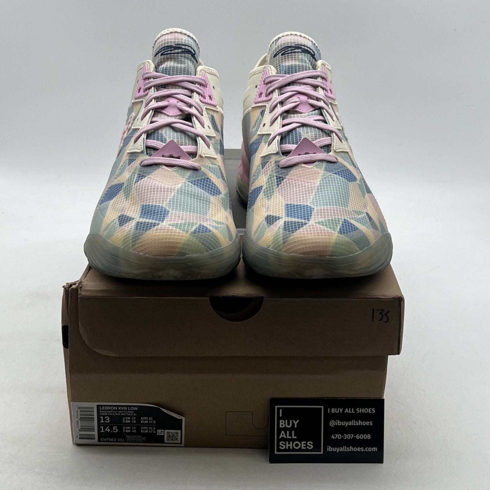 Size 13 - Nike atmos x LeBron 18 Low Sakura (CV7562-101)
