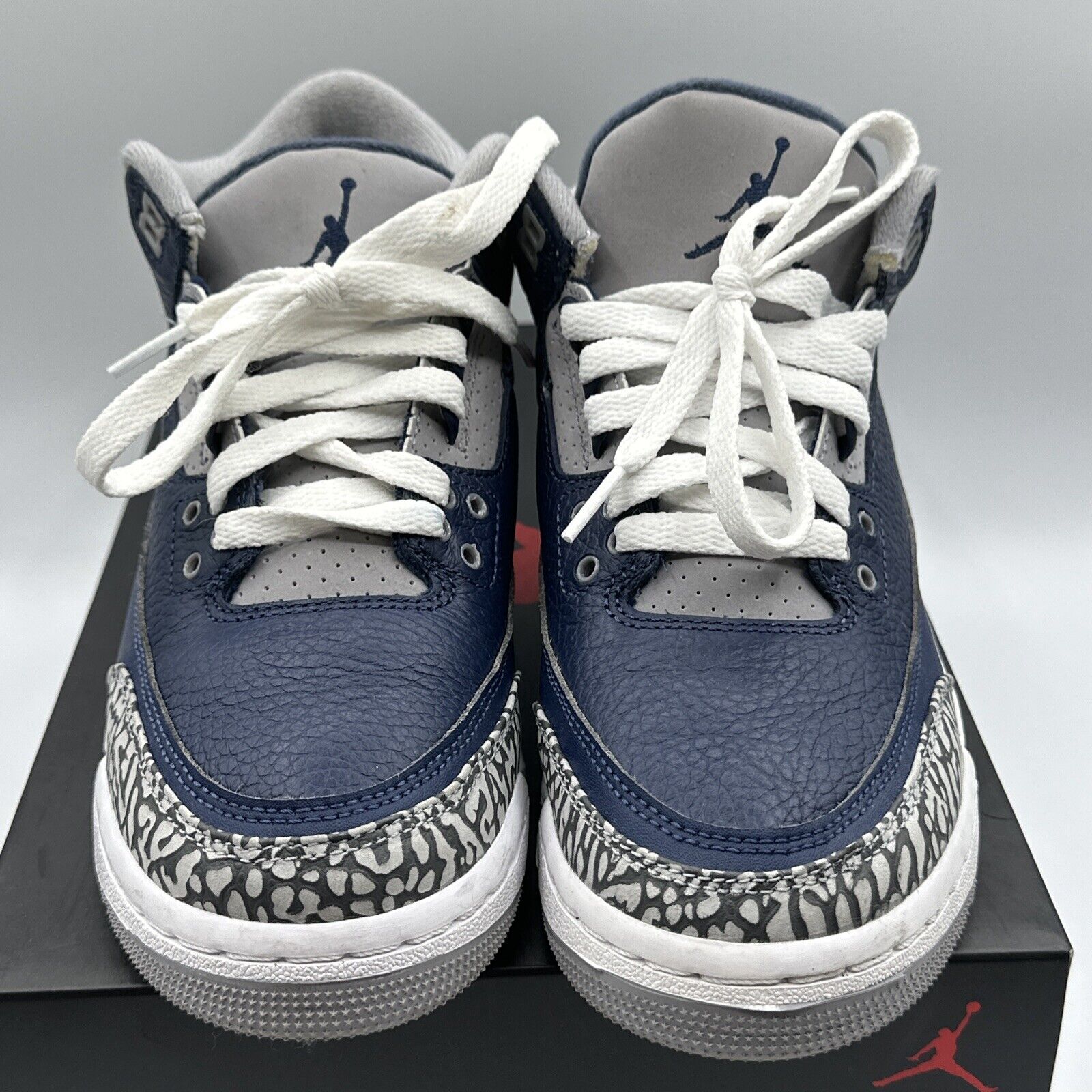 Air Jordan 3 Retro Big Kids Style : 398614 Georgetown size 5.4 5 with Box.