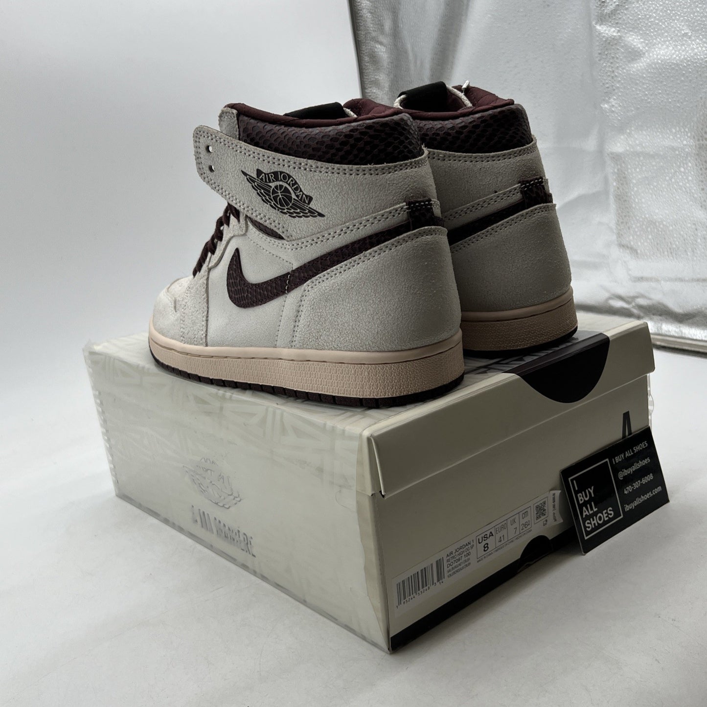 Size 8 - Air Jordan 1 OG x A Ma Maniere High Airness (DO7097-100)