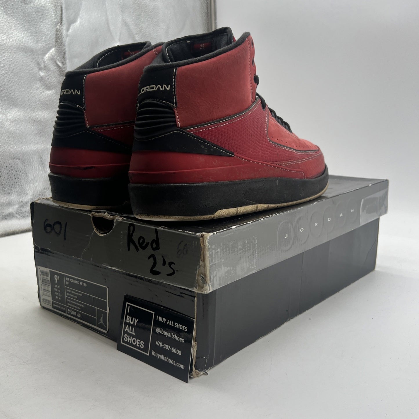 Size 9.5 - Air Jordan 2 Retro QF Candy Red (395709-601)
