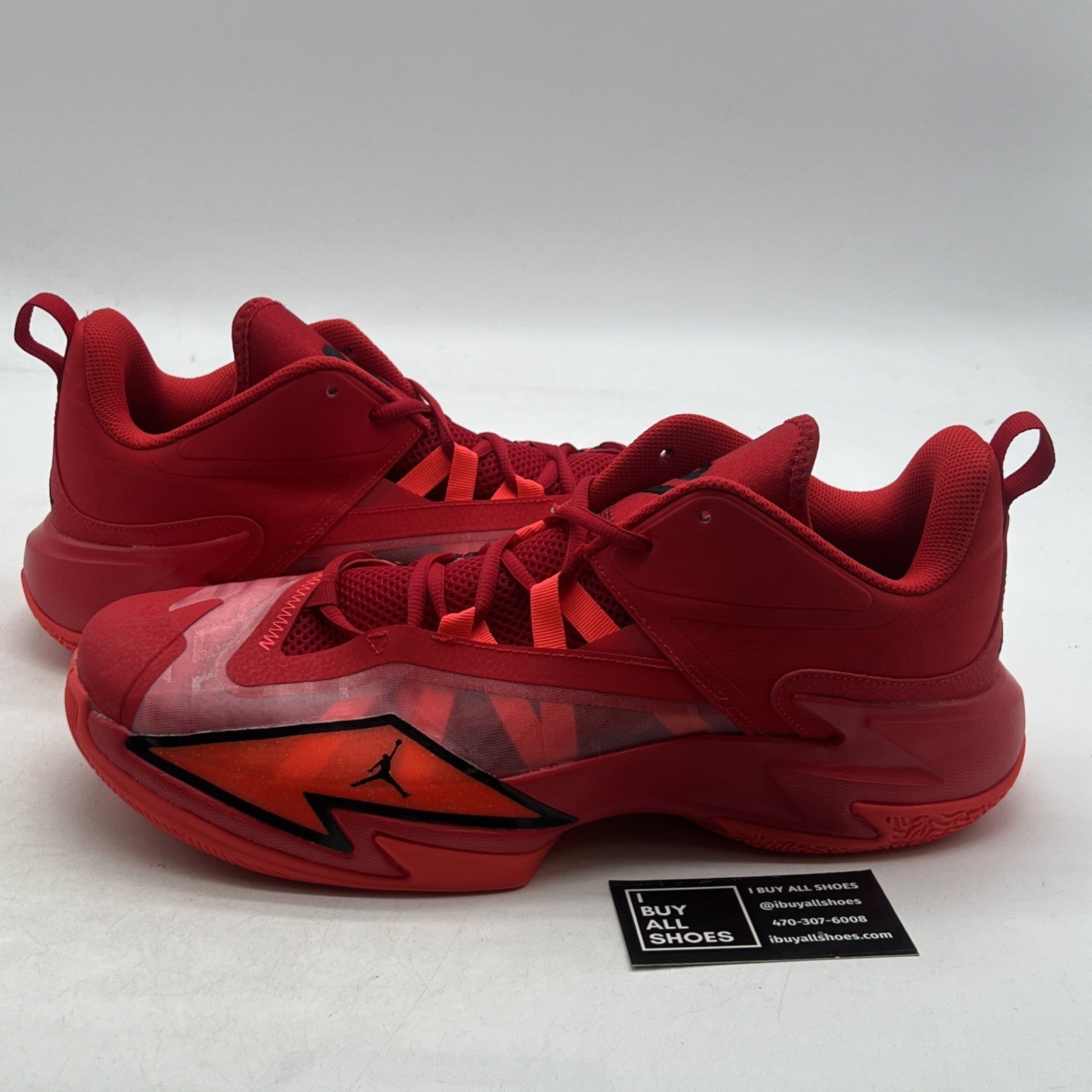 Size 14 - Nike Mens Jordan One Take 3 Red Basketball Shoes (DC7701-606)