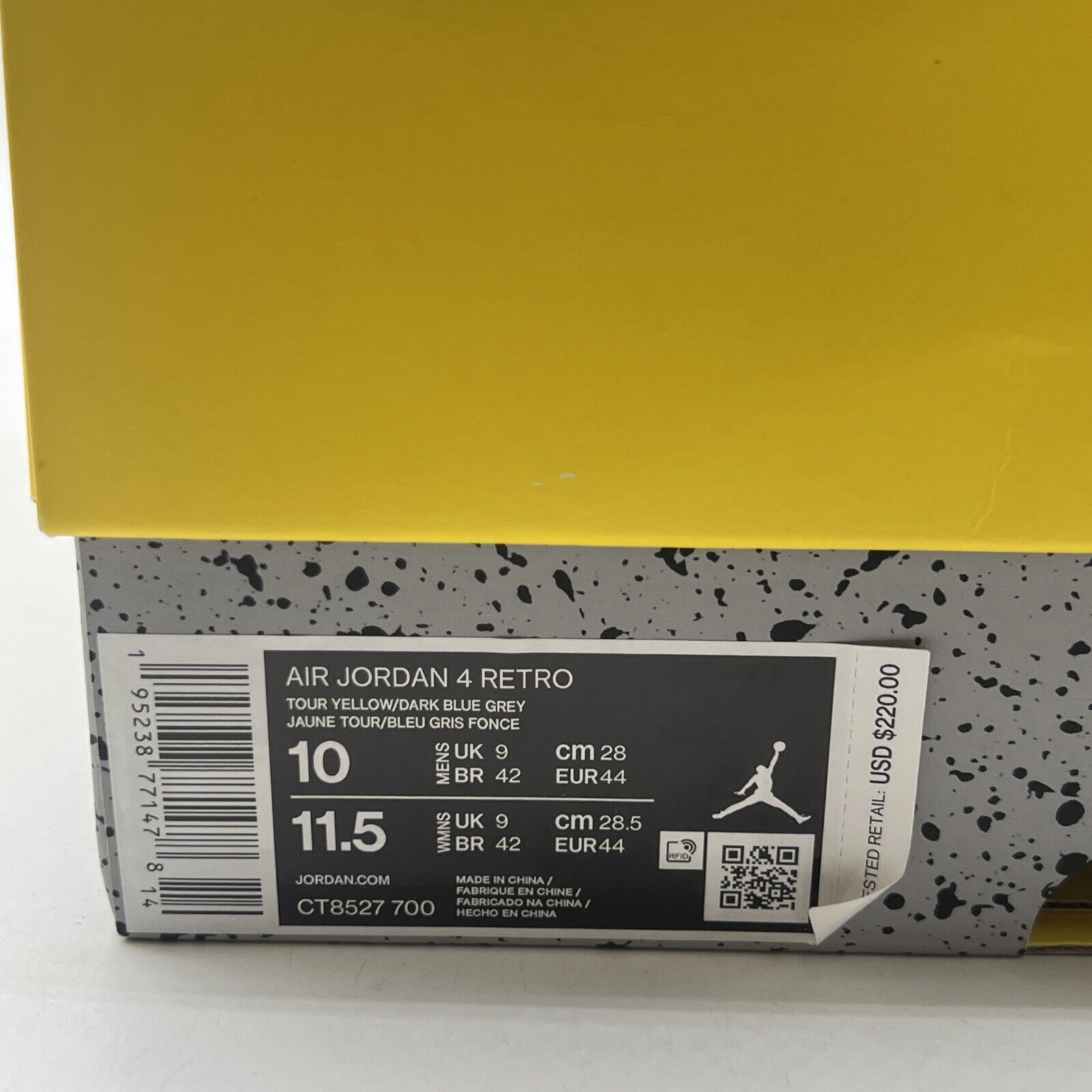 Size 10 - Air Jordan 4 Retro Mid Lightning (CT8527-700)