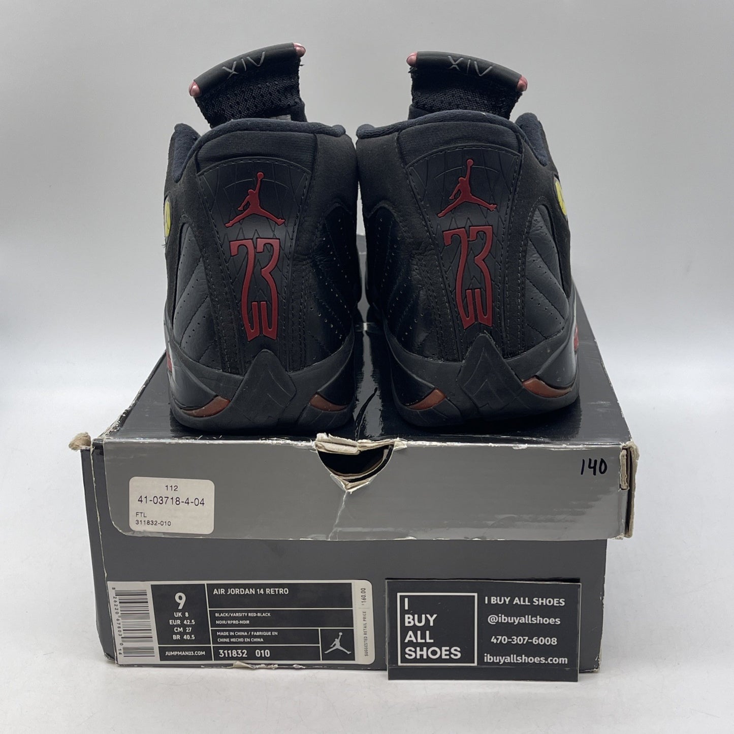 Size 9 - Air Jordan 14 Retro 2011 Last Shot (311832-010)