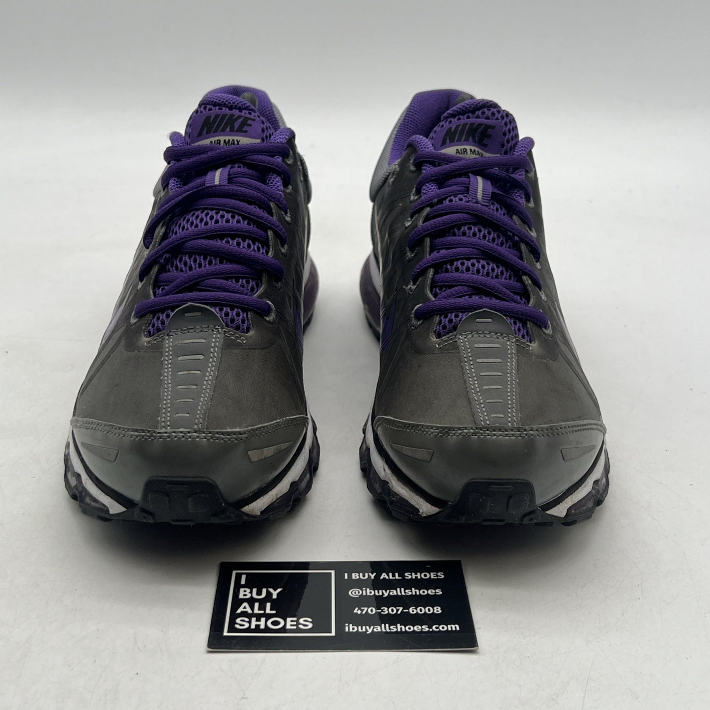 Size 9 - NIKE AIRMAX PURPLE/STEEL GRAY 2009 (354744-017)